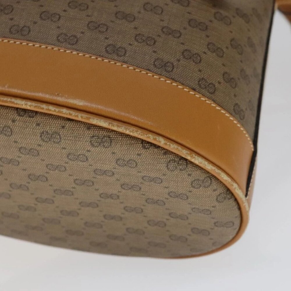 GUCCI Micro GG Supreme Shoulder Bag PVC Brown - Picture 4 of 16